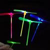 Novelty Plastic Bamboo Dragonfly Propeller Luminous Toys Kids Outdoor Toy Tradition Classic Nostalgic Toys Flying Arrows