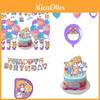 Cartoon Lankybox Kids Birthday Party Supplies Decoration Balloon Cake Topper Set