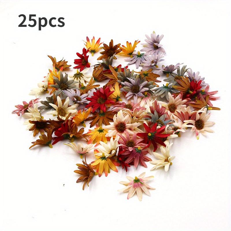 

25 шт. остроконечный подсолнух осеннего цвета искусственный цветок голова DIY головной убор аксессуары украшение дома свадебный макет