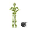 Medieval Doll Warrior Toys DIY Movable Joint Doll Figurine Skeleton Halloween Decorations Toys Skull Mini Gift Stress-relie D5W0