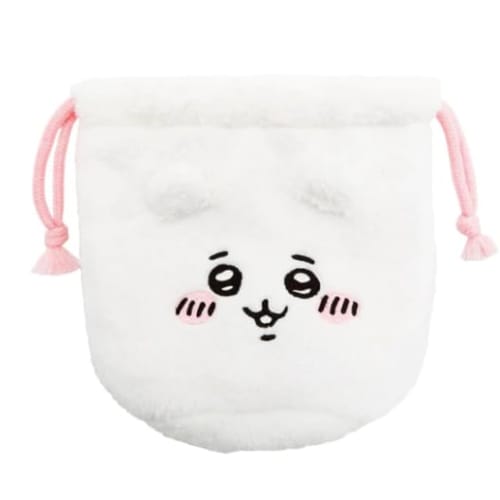 Marimocraft CHIIKAWA Face Drawstring Bag, CKW-037, W16 x H16 x D1cm