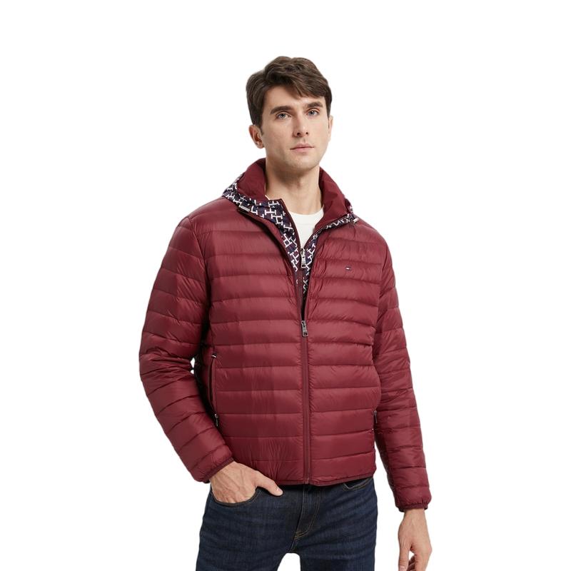 Tommy Hilfiger logo-patch zipped puffer jacket MW0MW28065