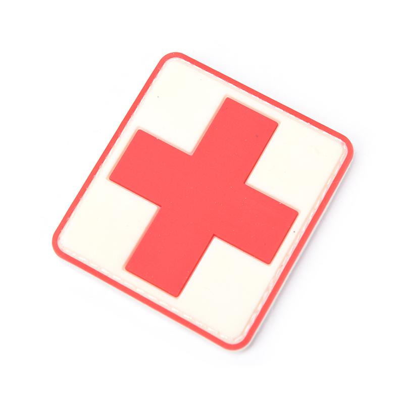 

Нашивка на липучке с изображением Красного Креста для выживания на открытом воздухе 6×6 см белый