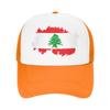 Mesh Sun Hats Lebanon Flag Summer Trucker Hat For Unisex Adult  Street Style Wholesale Outdoor Sports Baseball Cap