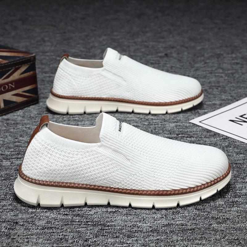 Mesh Shoes Men's Summer New Breathable Men's Shoes Lazy Board Shoes Men's Breathable Casual Sports Shoes