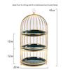 Nordic Golden Birdcage Dessert Display Stand