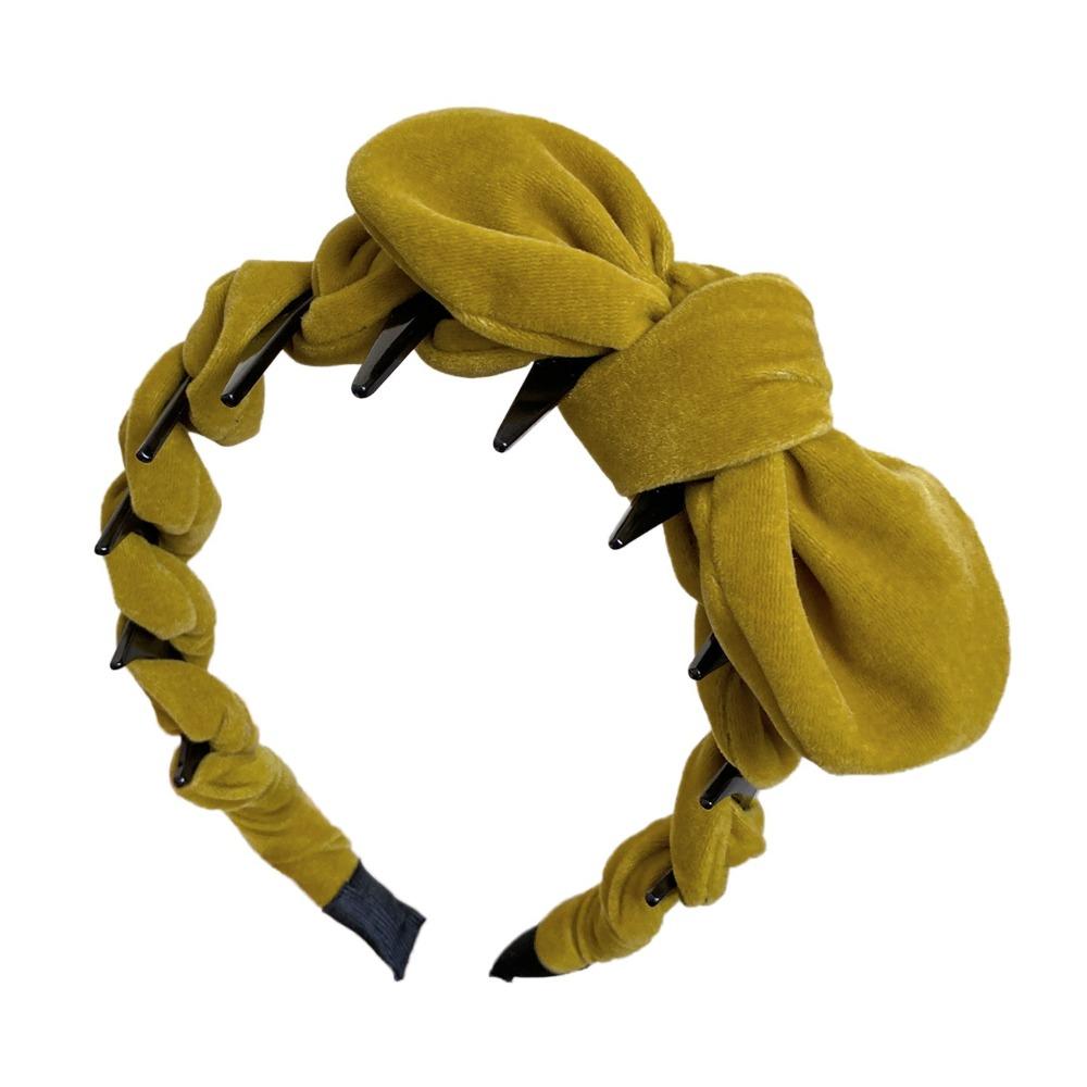 Velvet Hair Accessories Solid Color Hair Bands Autumn Fascinator  Women Girls