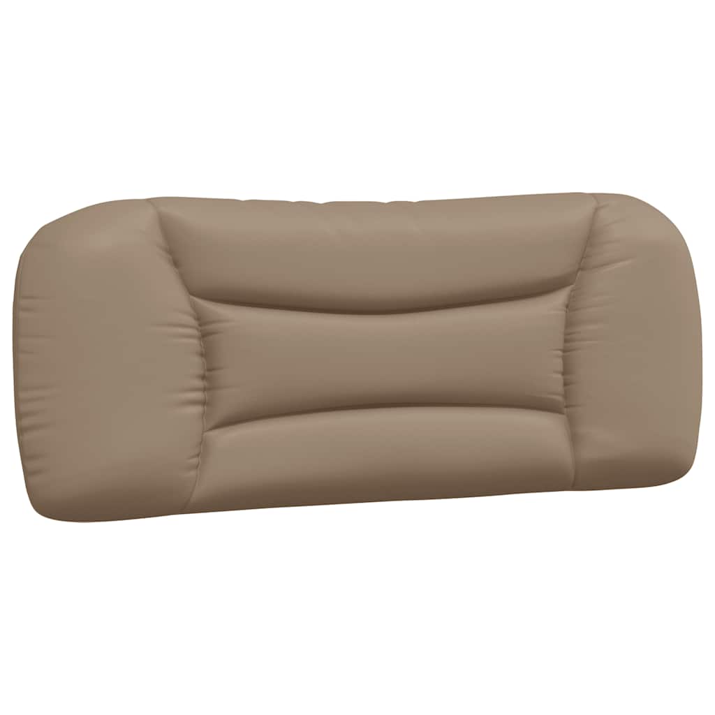 Bed Frame without Mattress  Hvar  Cappuccino Brown 100x200 cm Faux Leather