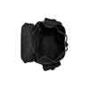 Coach Black Pebbled Leather Large Flap Backpack with Side Pockets for Daily Use