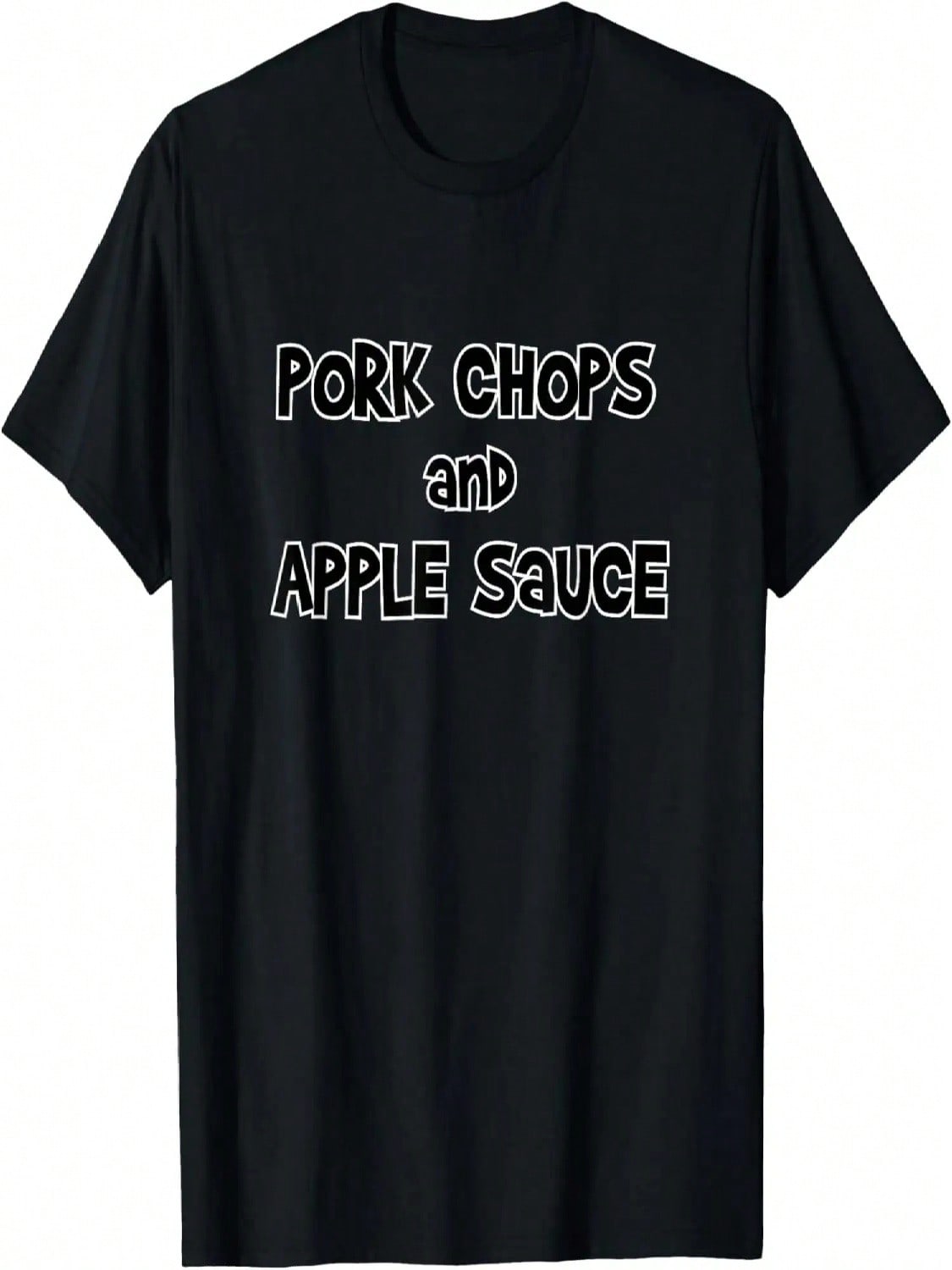 Pork Chops And Apple Sauce Funny Retro T-Shirt S разноцветный