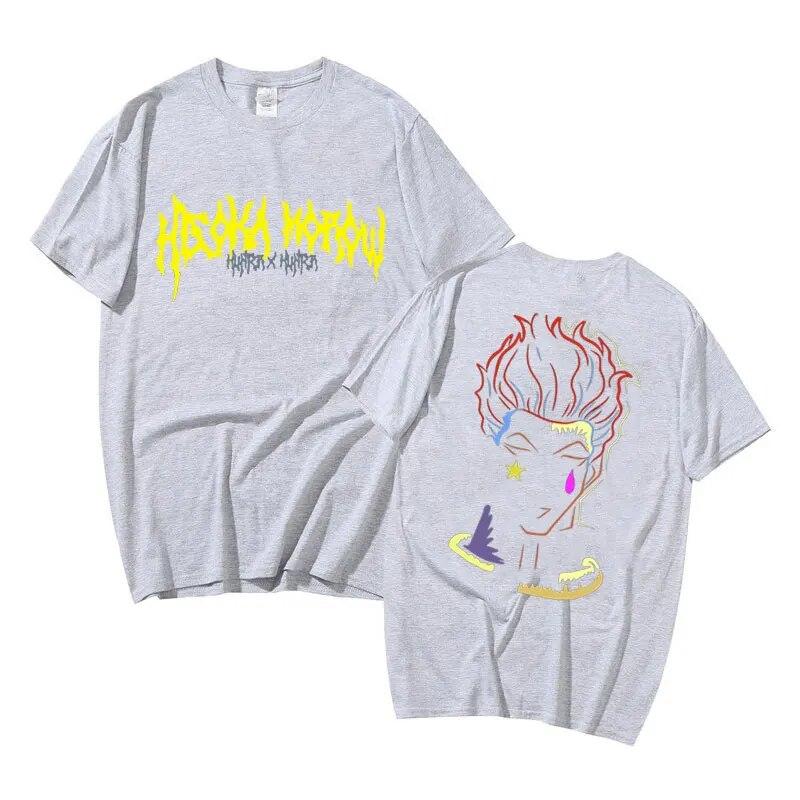 Japonské Anime Hunter X Hunter Tričko Hisoka Letní Unisex Dámské Volné Trička Unisexga 90. léta Unisex Módní Tričko Krátký rukáv
