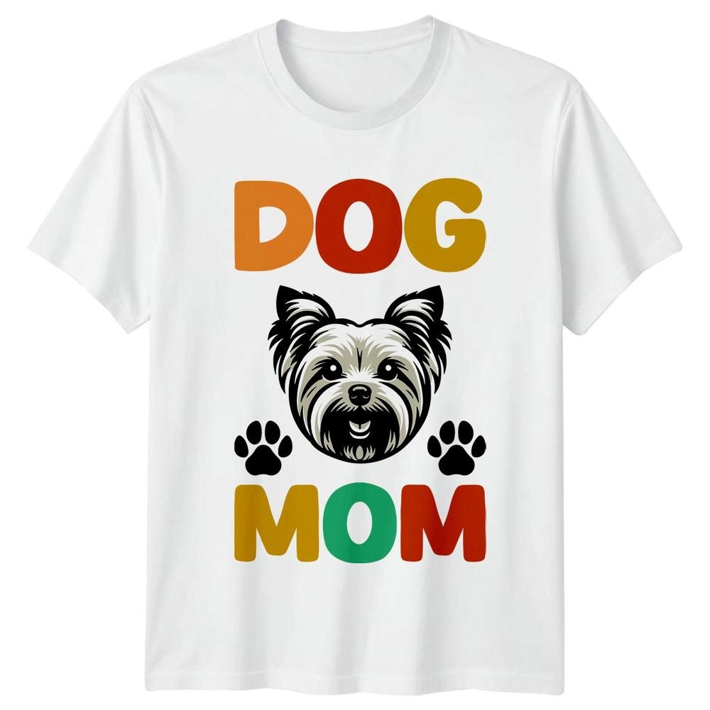 DOG MOM Unisexs TShirt Yorkshire Terrier Dog Mothers Day S