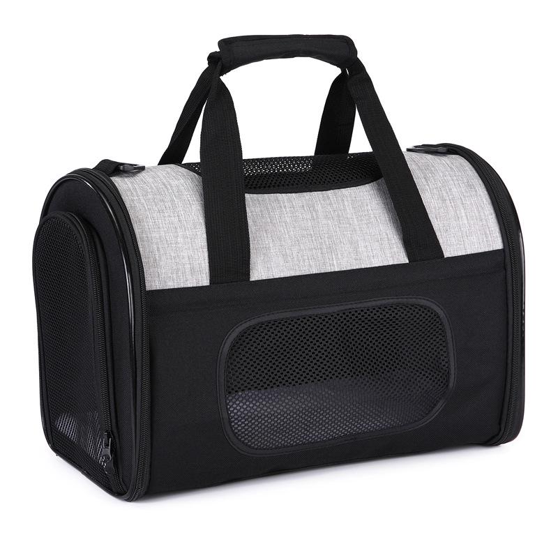 Outdoor Portable Folding Pet Travel Bag with Steel Wire Frame for Dogs and Cats