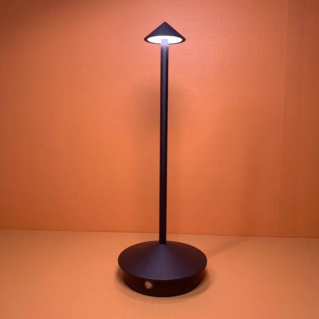 Rechargeable Table Lamp Creative Dining Touch Led Hotel Bar Coffee Pina Pro Table Lamp Lampada Da Tavolo Decorative Desk Lamp