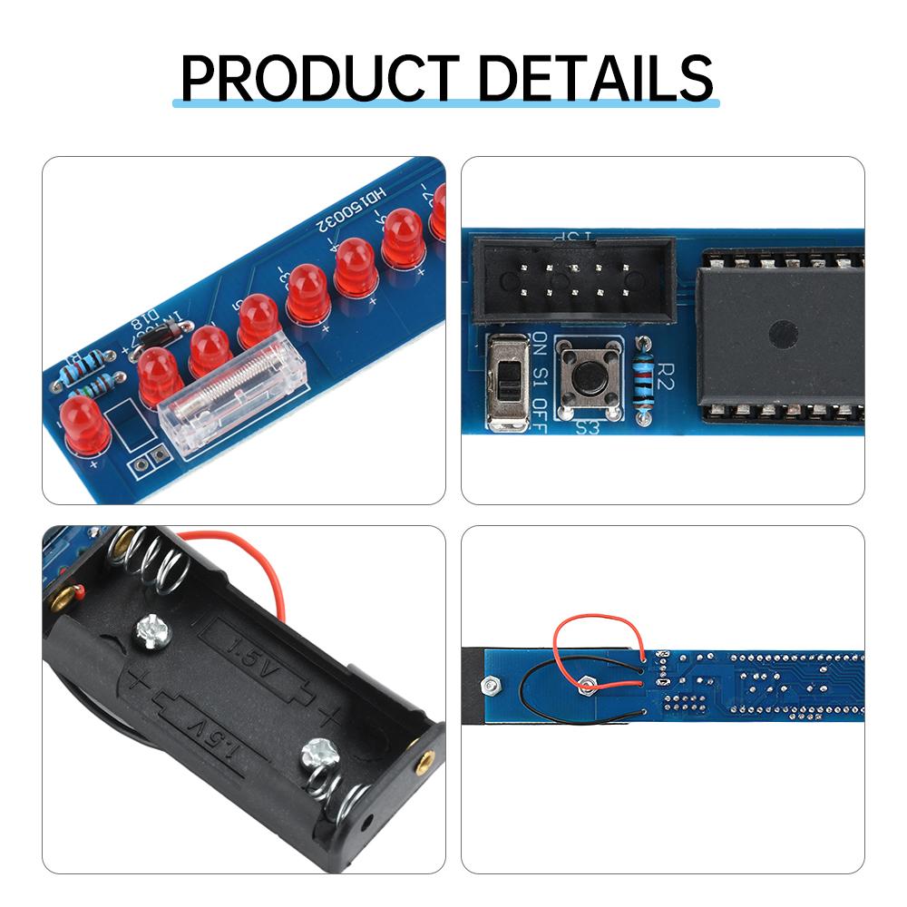 16 Bit LED Joystick DIY Welding Kit AT8951 Series Microcontroller 16 Bit LED Rocking Bar DIY Electronic Production Kit