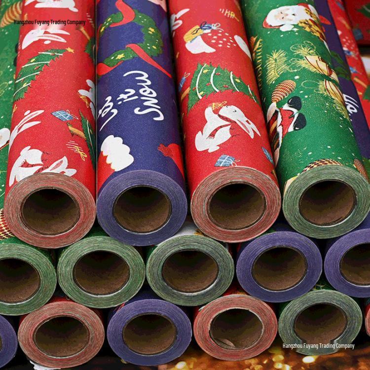Festive Christmas Wrapping Paper - 10m/5m Rolls for Gifts
