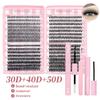 9-16mm Länge Künstliche Wimpern 3D Volumen DIY Wimpernverlängerungs-Set Falsche Wimpern Körperpflege
