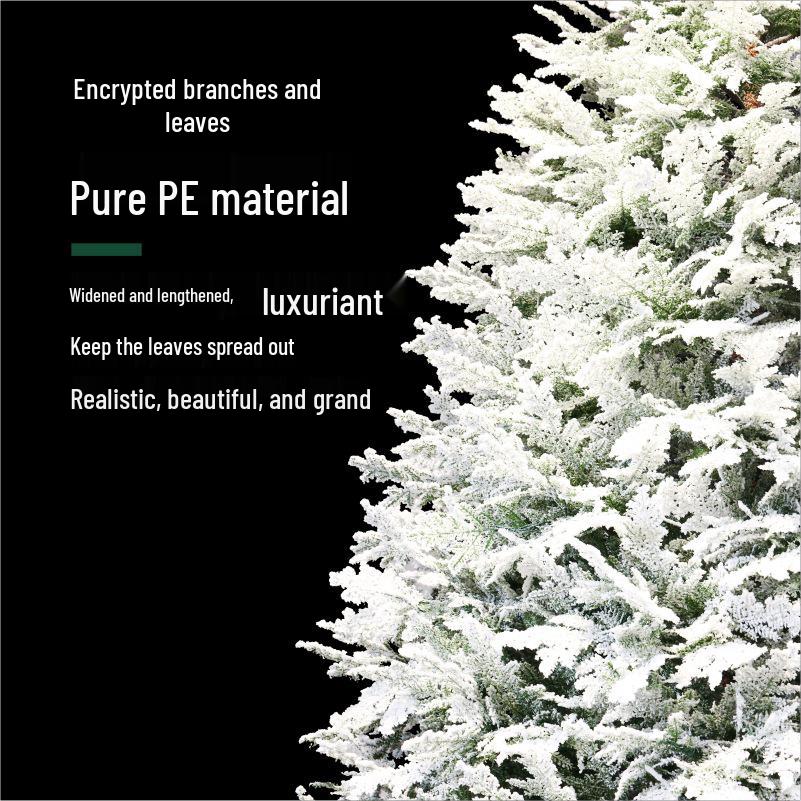 Christmas Automatic Encryption Flocking Snowfall Tree - Pure PE Commercial Decoration