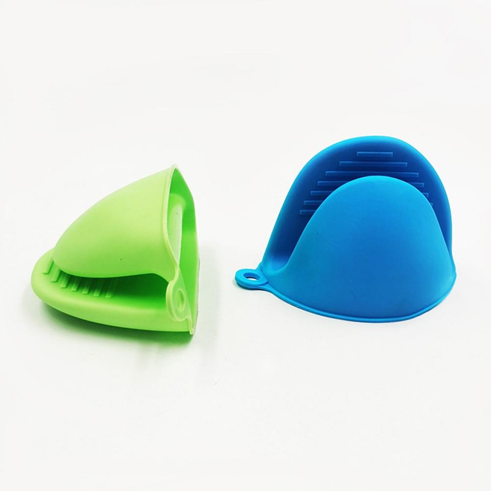 Heat Insulation Silicone Kitchen Gloves Oven Mitts for Cooking Set of 2
