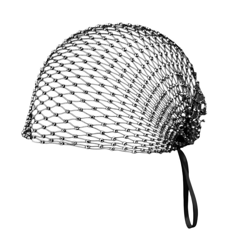 European American Style Fishing Net Headcover Hollow Out Bridal Headwear Beanies  Nightclub