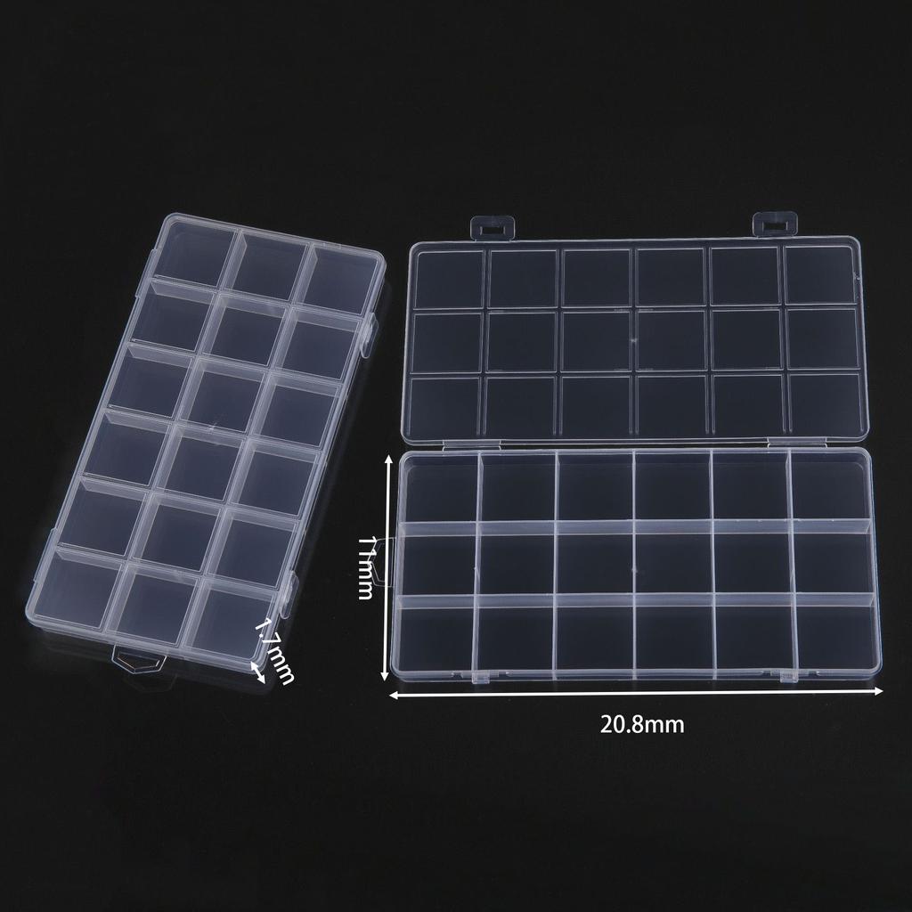 Multiple Styles Storage Container Jewelry Box Clear Plastic Organizer Box Earrings Rings Beads Storage Organizer Display Case