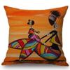 Abstract Oil Painting African Women Cushions Case Modern Abstract Art Decorative Pillows Case Sofa Seat Couch Thick Plush Pillow