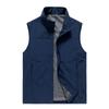 Gilet da Lavoro Autunnale da Esterno da Uomo Semplice Business Asciugatura Rapida Multitasche Gilet Cappotto