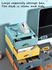 Desktop Drawer Storage Box Stackable Desk Storage Box with Handle Large Capacity Desktop Sundries Organizer Home Storage