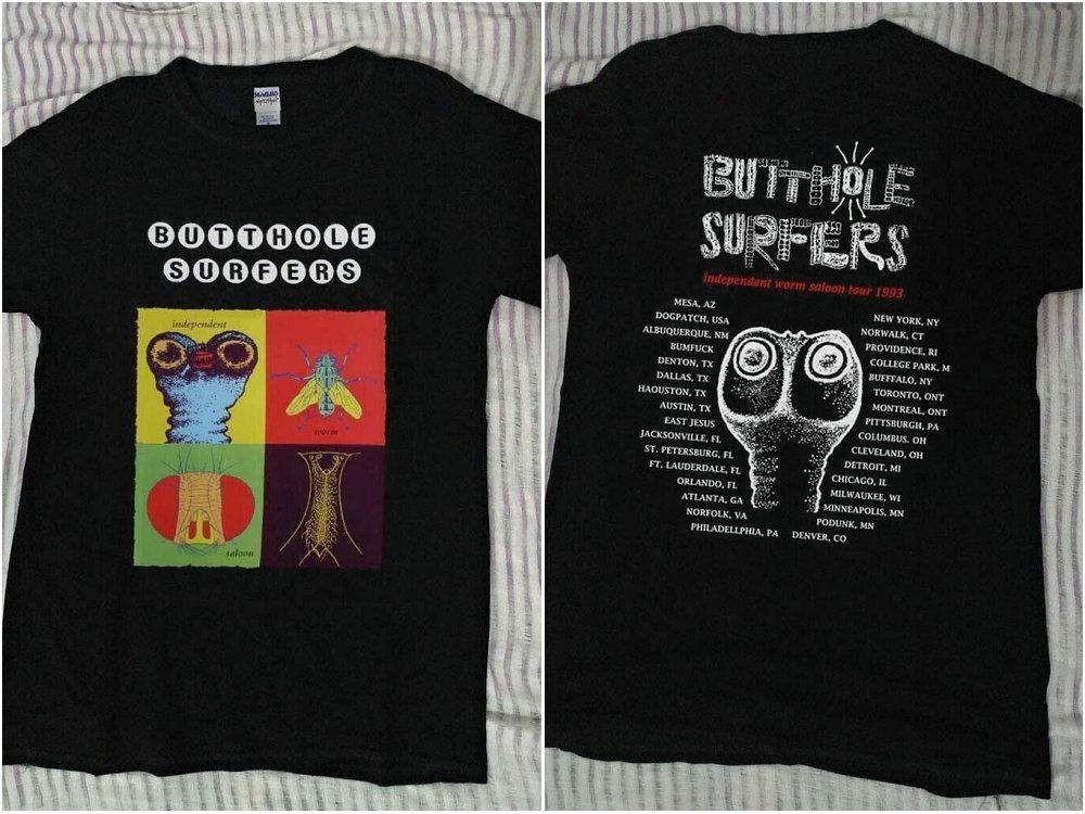 Butthole Surfers Independent Worm Saloon Tour 1993 T-Shirt TE8285 XL