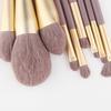New 9 Small Purple Potatoes, Full Set of Makeup Brushes, Loose Powder Brush, Foundation Brush, Eyeshadow Brush, Beauty Tools