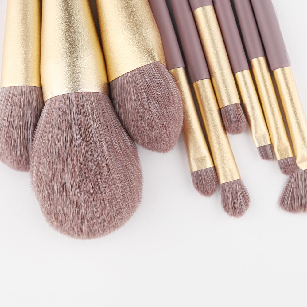 New 9 Small Purple Potatoes, Full Set of Makeup Brushes, Loose Powder Brush, Foundation Brush, Eyeshadow Brush, Beauty Tools