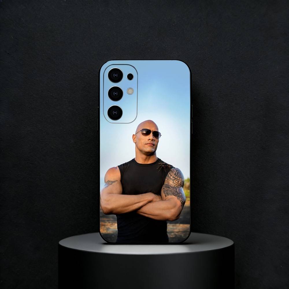 The Rock Dwayne J-Johnson Phone Case For Samsung S25,24,23,22,30,21,10,9,Ultra,Plus,FE 5G Black Soft Case