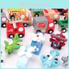 Wooden Toy Car Set With Educational Design For Kids Play And Gift