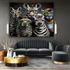 Black and white striped zebra Digital printing polyester wall hanging tapestry decorative Living room bedrooms background gift
