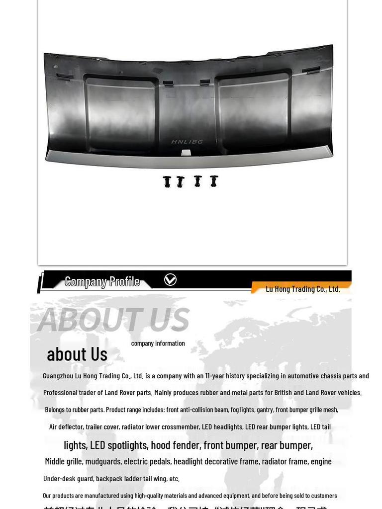 Front Bumper Tow Hook Cover for 2014 Land Rover Range Rover Sport (LR045039, LR045037, LR045038)