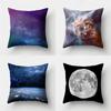 Office Living Room Home Pillowcase Starry Sky Planet Pattern Pillowcase Car Ornaments