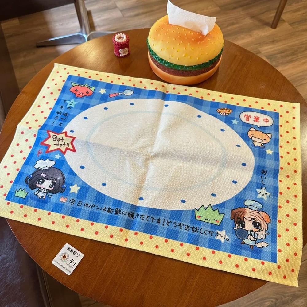 

Утолщенный коврик для стола в горошек, реквизит для фото, милая скатерть, украшение для рабочего стола S синий