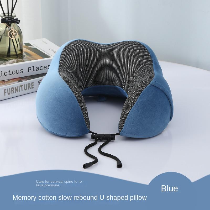 U Travel Memory Cotton Pillow Neck Motor Cars And Aeroplanes Nap Magnetic Fabric Ushaped