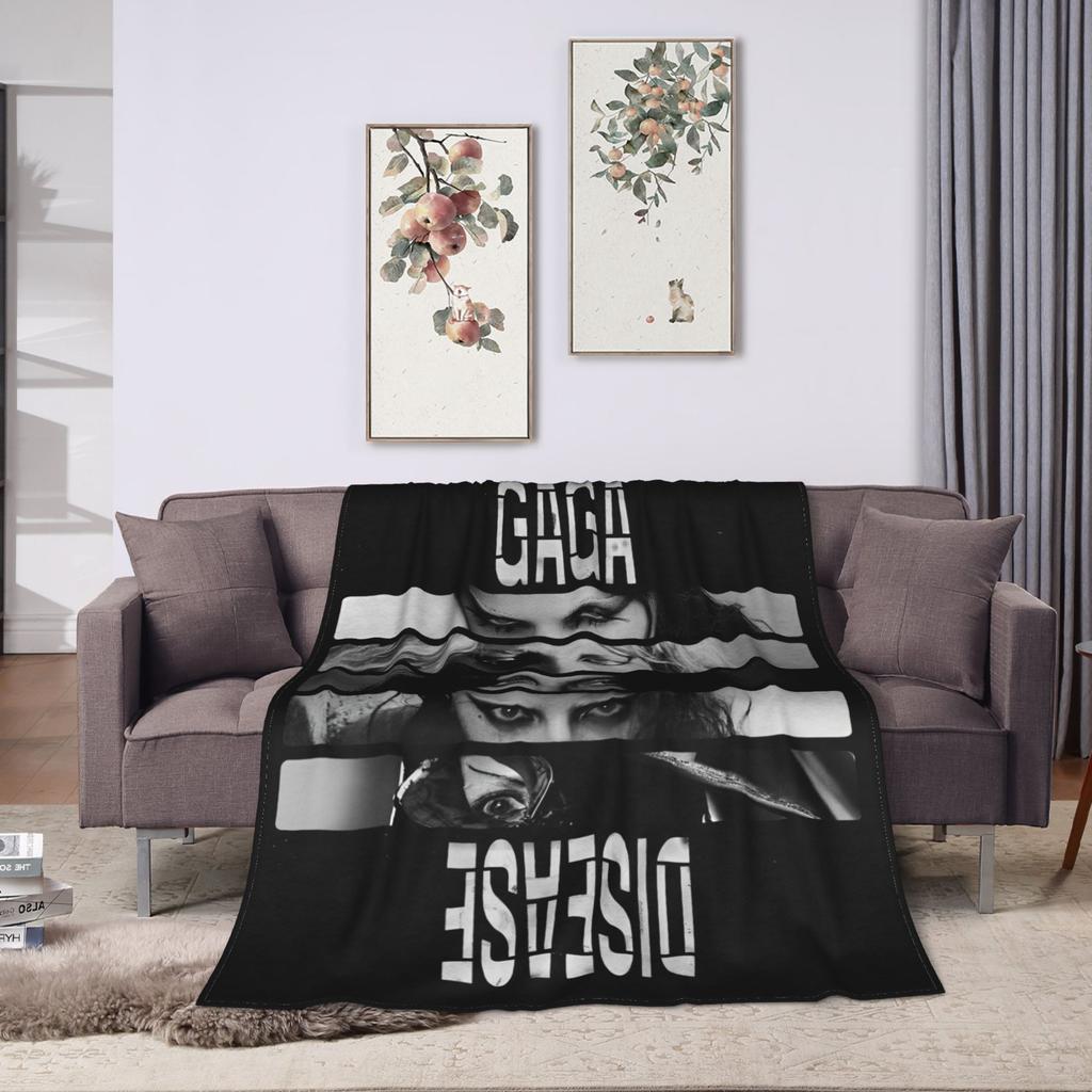 Lady Gaga Abracadabra Mayhem Coperte Flanella Primavera Autunno Coperte Calde Multifunzione per Divano Camera da Letto Copriletti