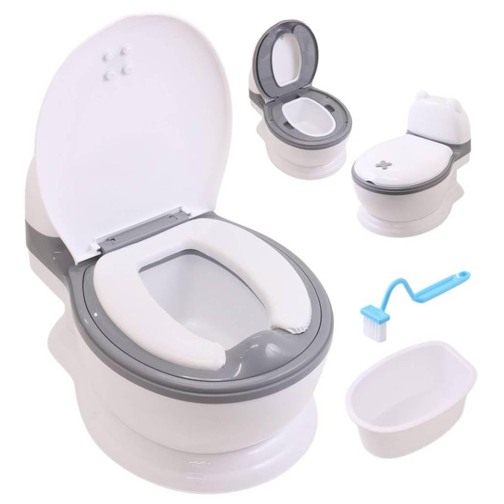 

SUGGEST Western Toilet Cleaning Brush Toilet Seat with Seat Practice Children s Potty, Style, Bear, Training, Included, Anti-Slip, Lightweight, Baby,