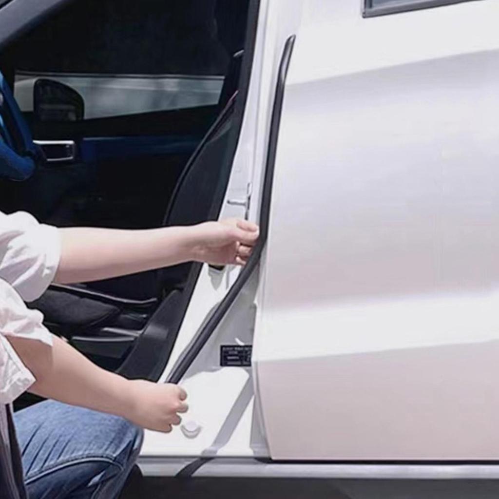 Snapon Car Door Rubber Seal Waterproof Weather Stripping Trim For SUV RV, Automotive Door Edge Guard & Soundproofing Gasket
