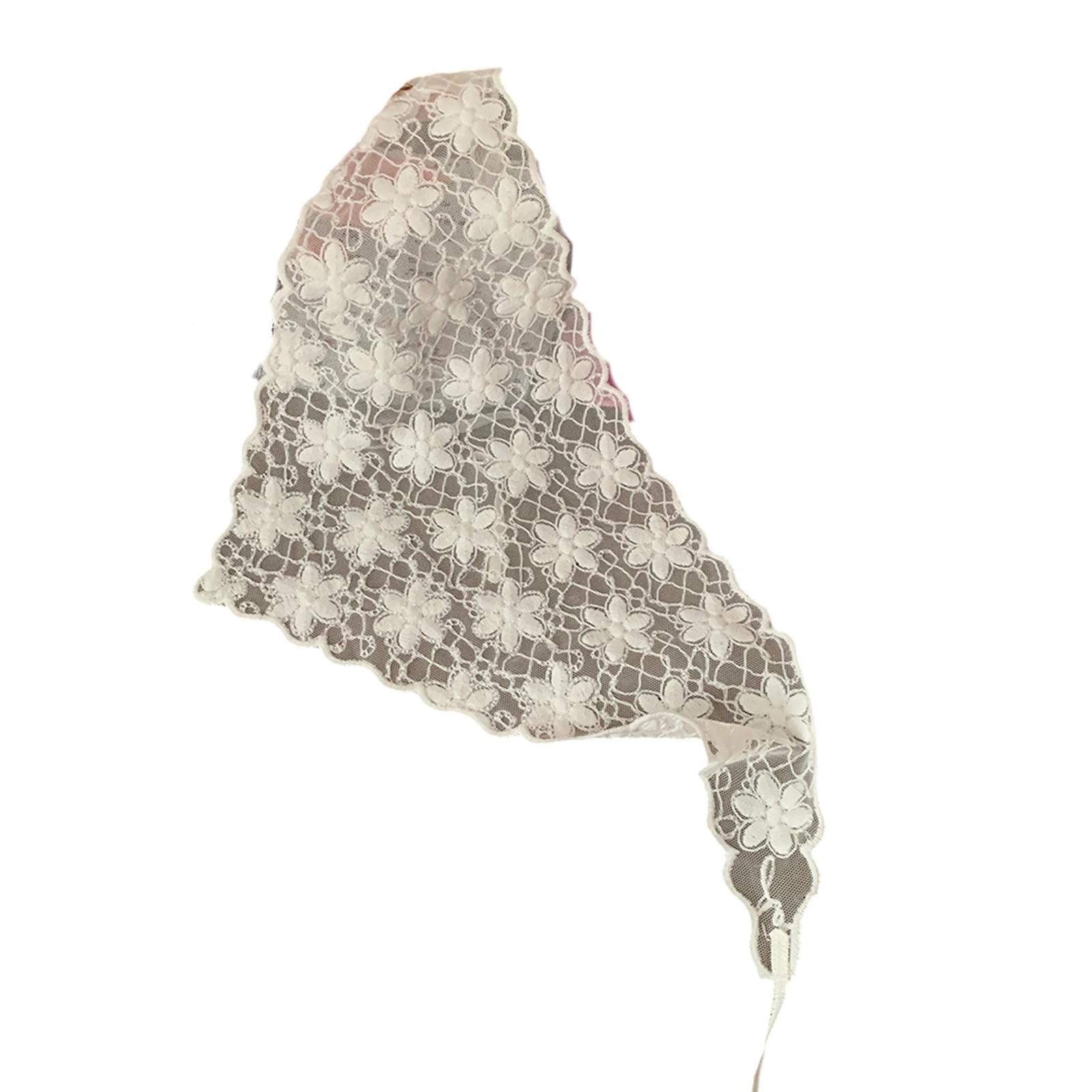 

Элегантный кружевной платок для волос, цветочные повязки на голову, косынка, привлекающая внимание и удобная повязка для женщин и девочек A