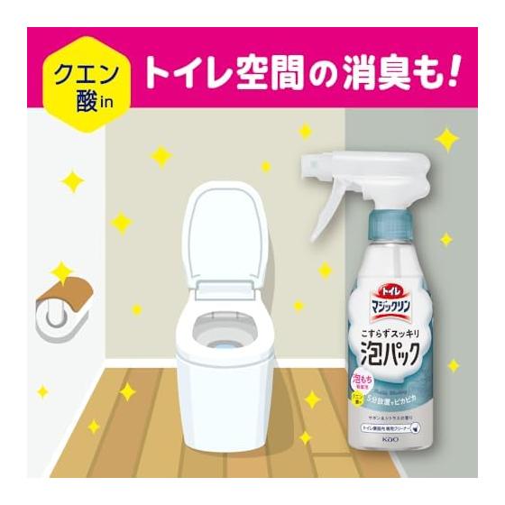 Toilet Magiclin No-scrubbing foam pack Toilet detergent Clean the toilet with a foam pack! Deodorizing water mint scent refill 660ml