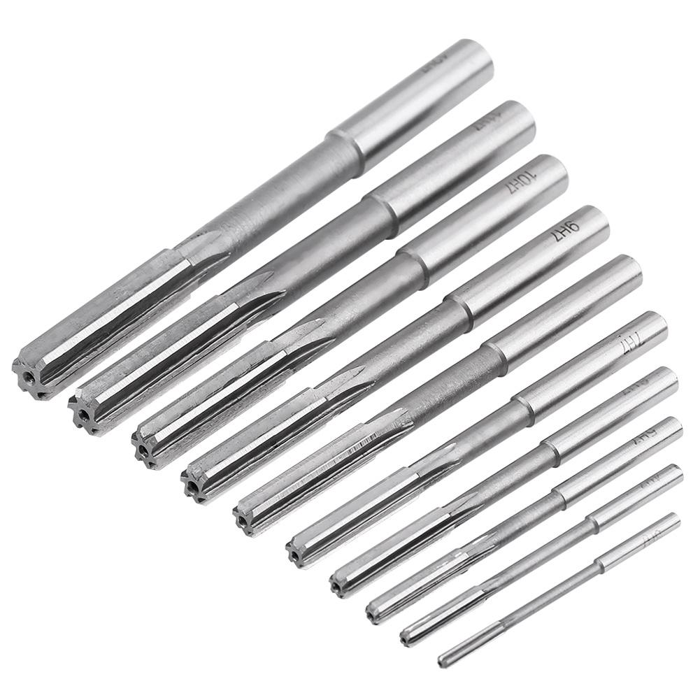 10 pezzi HSS H7 Alesatore a flauto dritto macchina fresa 3456789101112mm