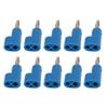 10PcsCelsiusSet 4mm Solderless Banana Plug Stackable Open Screw 30V AC‑60V   Maximum 24A for Electronics Industrial Equipment