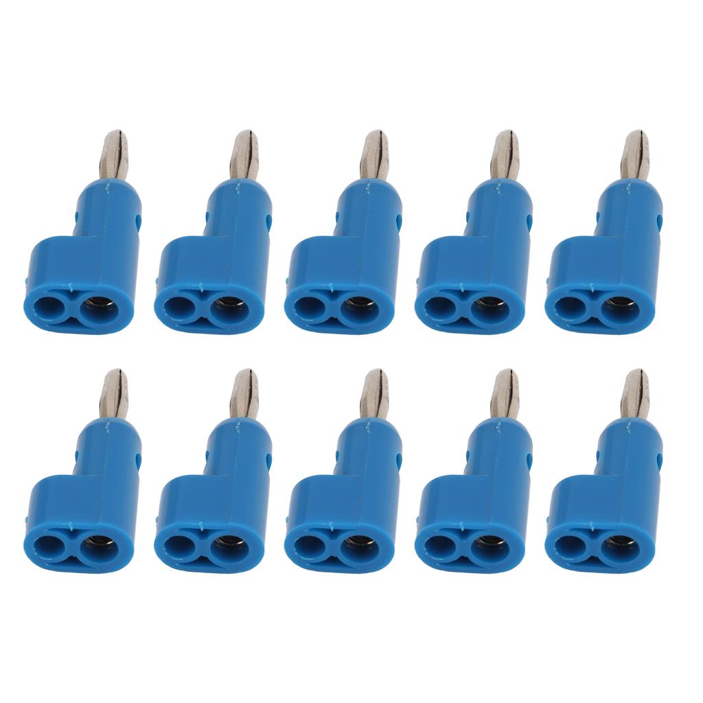 10PcsCelsiusSet 4mm Solderless Banana Plug Stackable Open Screw 30V AC‑60V Maximum 24A for Electronics Industrial Equipment