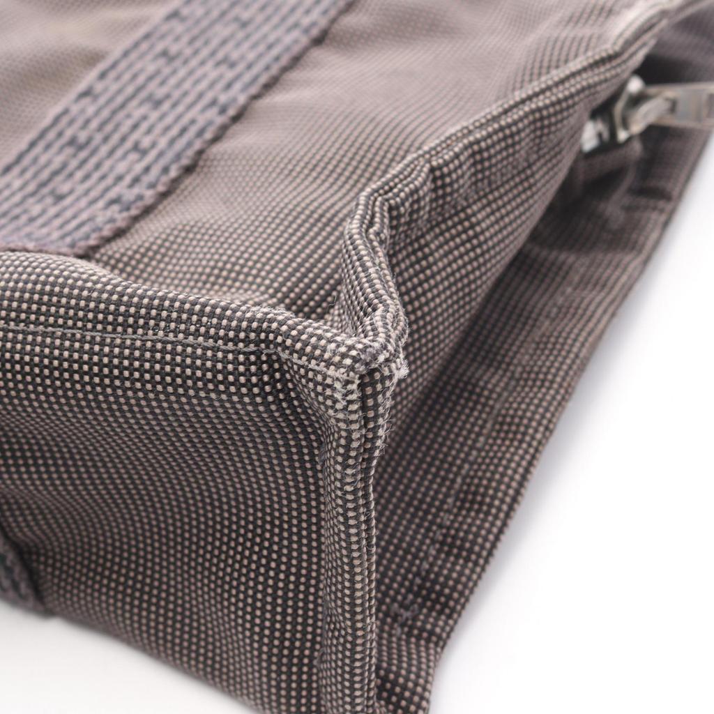 Used HERMES HerlinePM Tote Bag canvas Gray Used Women
