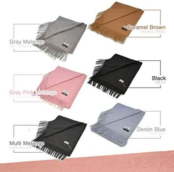 Acne Studios Large Wool Solid 10 Colors Canada Scarf Includes Shopper Bag Women's Scarf/Stole, Color, Fall/Winter, Available, (Taupe Melange), [Used]