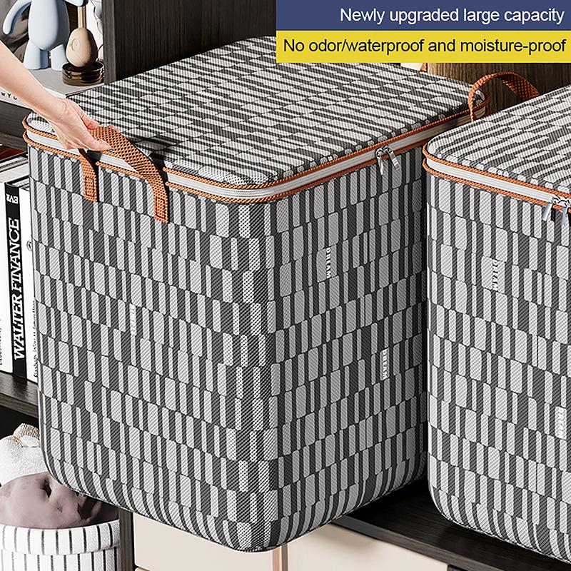 Large Capacity Storage Bag Foldable Waterproof Material Pouch Organizer Moving Luggage Bag Used To Store Daily Necessities