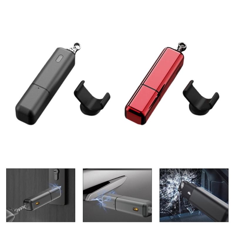 Multipurpose Emergency Escape Tools For Automobiles With Window Breaker And Static Eliminators Keychain